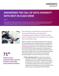 Answering the Call of Data Diversity with Best-in-Class MDM