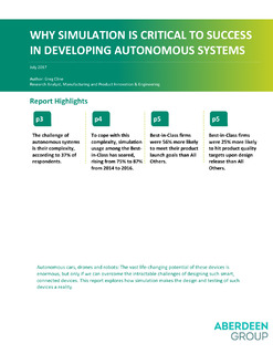 Why Simulation Is Critical to Success in Developing Autonomous Systems