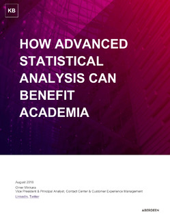 How Advanced Statistical Analysis Can Benefit Academia