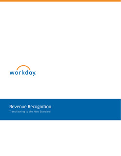 Revenue Recognition: Transitioning to the New Standard