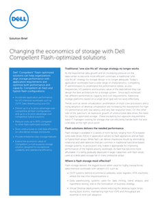 Changing the Economics of Storage with Dell Compellent Flash-optimized Solutions