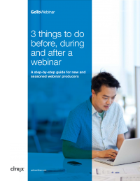 3 Things to do Before, During and After a Webinar