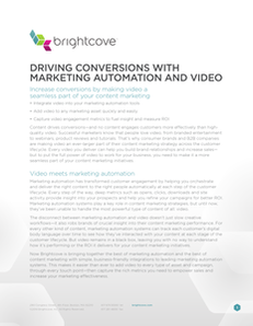 Driving Conversions with Marketing Automation and Video