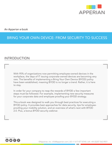 Bring Your Own Device:  From Security to Success