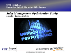 Sales Management Optimization Study – 2014 Key Trends Analysis
