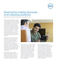 Meeting the Mobility Demands of an Evolving Workforce