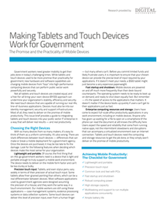 Making Tablets and Touch Devices Work for Government
