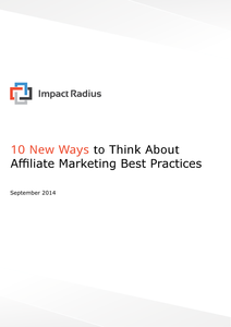 10 New Ways to Think About Affiliate Marketing Best Practices