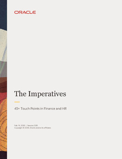 The Imperatives: 43+ Touch Points in Finance and HR
