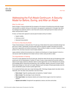 Addressing the Full Attack Continuum: A Security Model for Before, During and After an Attack