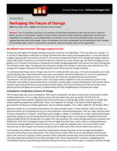 Reshaping the Future of Storage
