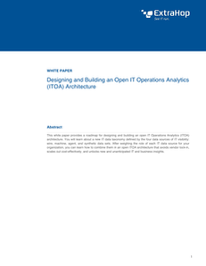 Designing and Building an Open IT Operations Analytics (ITOA) Architecture