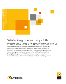 Satisfaction guaranteed: why a little reassurance goes a long way in e-commerce