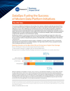DataOps: Fueling the Success of Modern Data Platform Initiatives