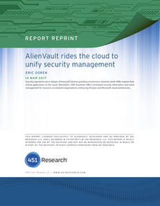 451 Research Report: AlienVault USM Anywhere
