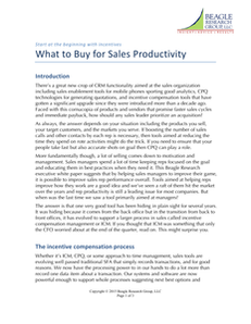 What to Buy for Sales Productivity