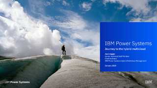 IBM Power Systems Journey to the hybrid multicloud