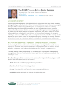 Free Forrester Report – 4 Steps to Social Success