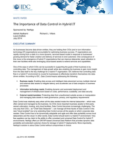 IDC: The Importance of Data Control in Hybrid IT