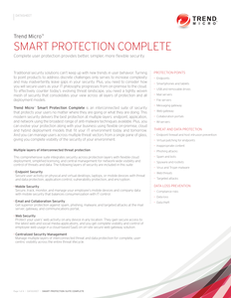 Smart Protection Complete: Complete User Protection Provides Better, Simpler, More Flexible Security