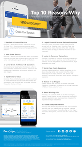 Top 10 Reasons Why Financial Services Companies Choose DocuSign