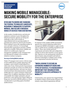 Making Mobile Manageable: Secure Mobility for the Enterprise