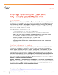 Five Steps for Securing the Data Center