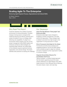Scaling Agile to The Enterprise