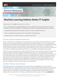 ESG white paper: Machine Learning Delivers Better Insights