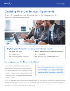 Digitizing Financial Services Agreements