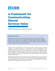 Demonstrating Shared Services Value – Easy as 1,2,3