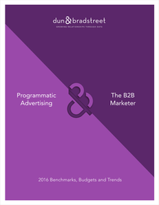 Programmatic & The B2B Marketer: 2016 Benchmarks, Budgets and Trends
