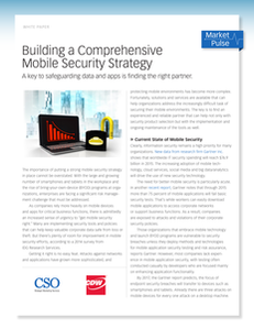 Building a Comprehensive Mobile Security Strategy