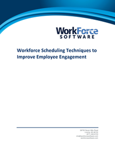 Workforce Scheduling Techniques to Improve Employee Engagement