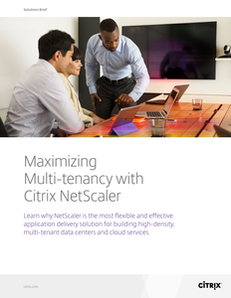 SDN 103: Maximizing Multi-tenancy with Citrix NetScaler