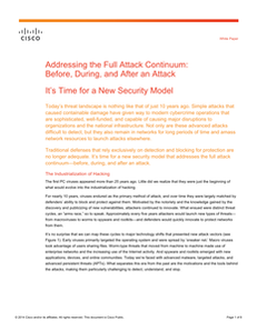 Addressing the Full Attack Continuum: Before, During, and After an Attack