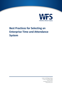 Best Practices for Selecting an Enterprise Time and Attendance System