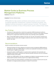 Gartner Market Guide to Business Process Management Platforms