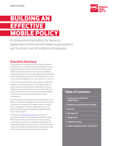 Building an Effective Mobile Policy