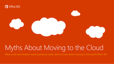 9 Myths About Moving to the Cloud eBook