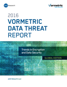 2016 Vormetric Data Threat Report