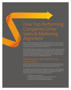 How Top Performing Companies Drive Sales & Marketing Alignment