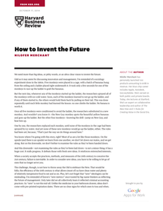 How to Invent the Future: A Perspective by the Harvard Business Review and Google