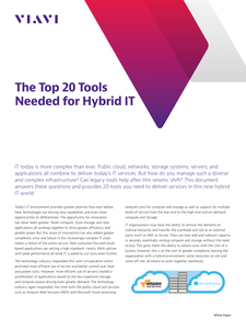 The Top 20 Tools Needed for Hybrid IT