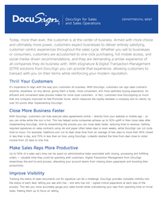 DocuSign for Sales and Sales Operations