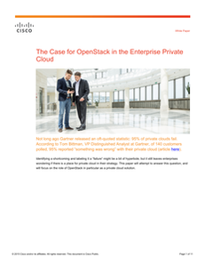 The Case for OpenStack in the Enterprise Private Cloud