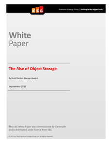 The Rise of Object Storage