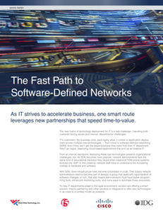 The Fast Path to Software-Defined Networks