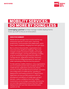 Mobility Services: Do More By Doing Less