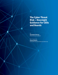The Cyber Threat Risk – Oversight Guidance for CEOs and Boards